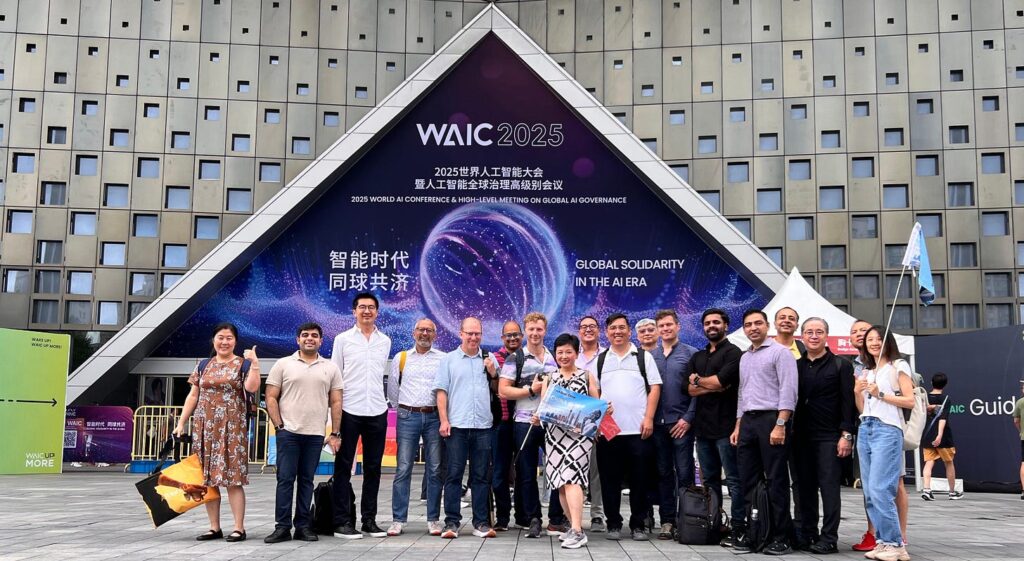 Outside the Shanghai Expo Center with the Tech Buzz China trip members